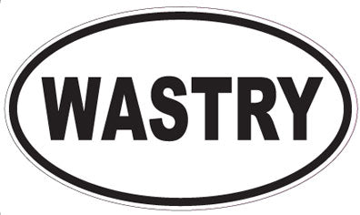 WASTRY - Oval Sticker