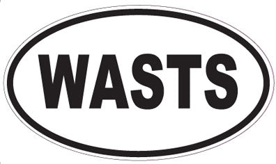 WASTS - Oval Magnet