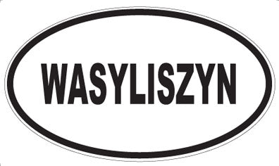 WASYLISZYN - Oval Sticker