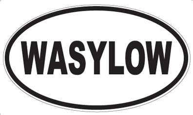 WASYLOW - Oval Sticker