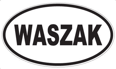 WASZAK - Oval Sticker
