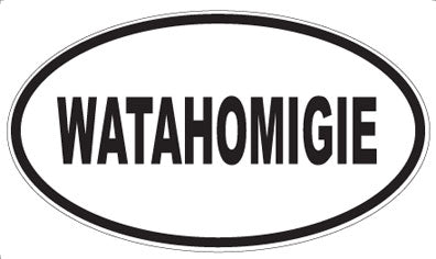 WATAHOMIGIE - Oval Sticker