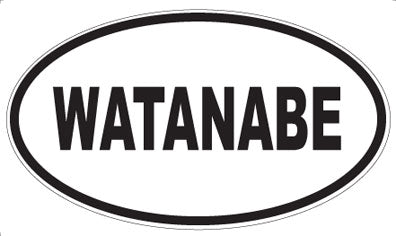 WATANABE - Oval Sticker