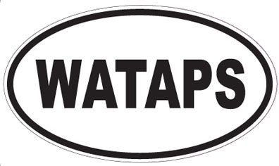 WATAPS - Oval Sticker