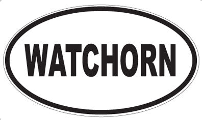 WATCHORN - Oval Sticker