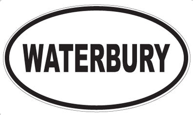 WATERBURY - Oval Sticker