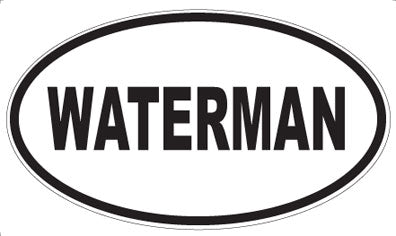 WATERMAN - Oval Sticker