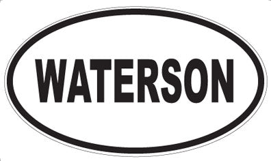 WATERSON - Oval Sticker