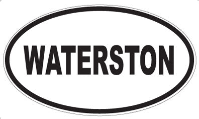 WATERSTON - Oval Sticker