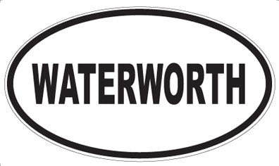 WATERWORTH - Oval Sticker