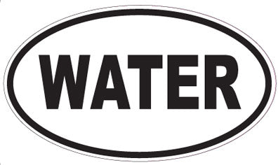 WATER - Oval Magnet