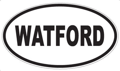 WATFORD - Oval Sticker