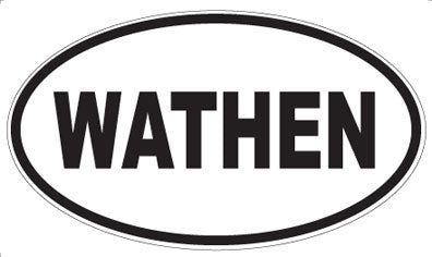WATHEN - Oval Sticker