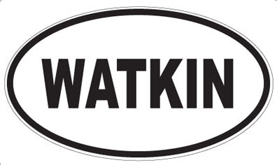 WATKIN - Oval Sticker