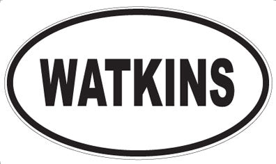 WATKINS - Oval Sticker