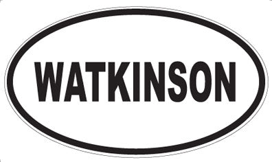 WATKINSON - Oval Sticker