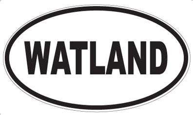 WATLAND - Oval Sticker