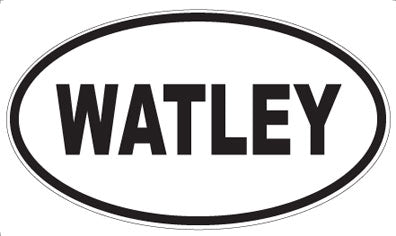 WATLEY - Oval Sticker