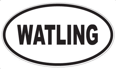 WATLING - Oval Sticker