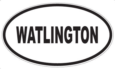 WATLINGTON - Oval Sticker