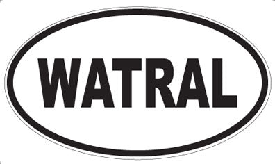 WATRAL - Oval Sticker