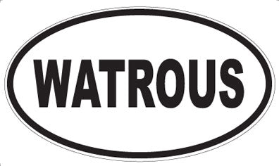WATROUS - Oval Sticker