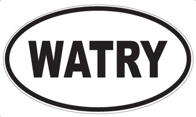 WATRY - Oval Sticker