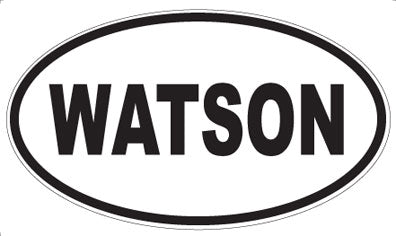 WATSON - Oval Sticker