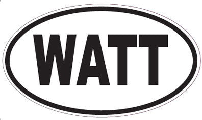 WATT - Oval Sticker