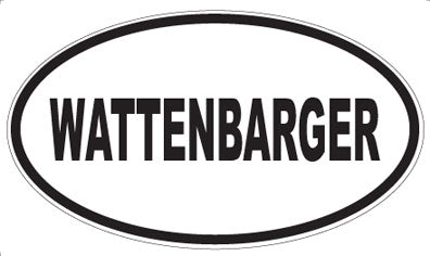 WATTENBARGER - Oval Sticker
