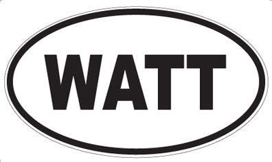 WATT - Oval Magnet