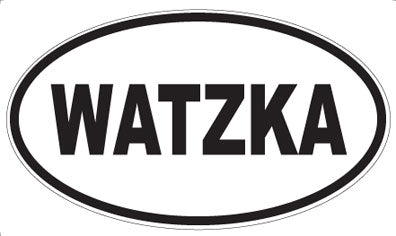 WATZKA - Oval Magnet