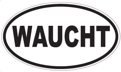 WAUCHT - Oval Sticker