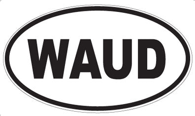 WAUD - Oval Sticker