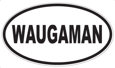WAUGAMAN - Oval Sticker
