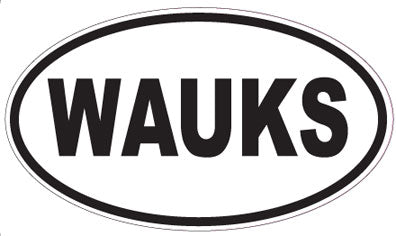 WAUKS - Oval Sticker