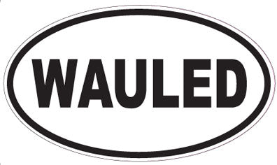 WAULED - Oval Sticker