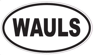 WAULS - Oval Sticker