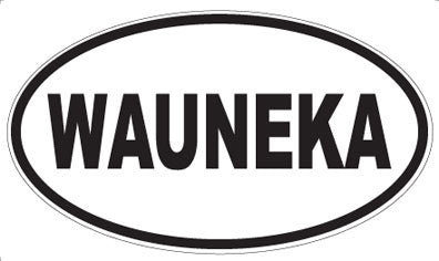 WAUNEKA - Oval Sticker