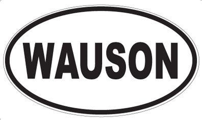 WAUSON - Oval Sticker