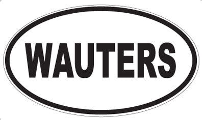 WAUTERS - Oval Sticker