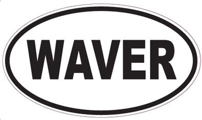 WAVER - Oval Sticker