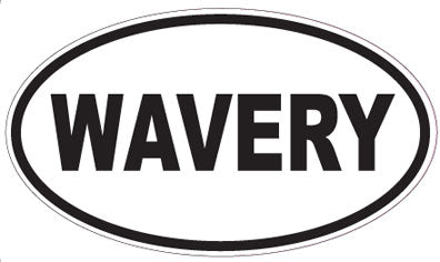 WAVERY - Oval Sticker