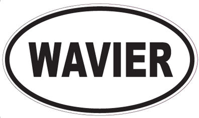 WAVIER - Oval Sticker