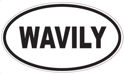 WAVILY - Oval Sticker