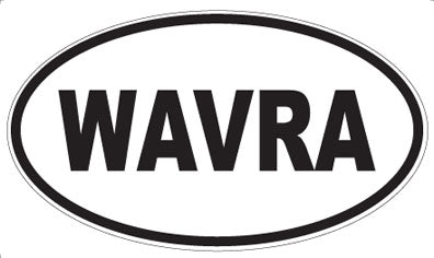 WAVRA - Oval Sticker