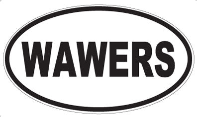 WAWERS - Oval Sticker
