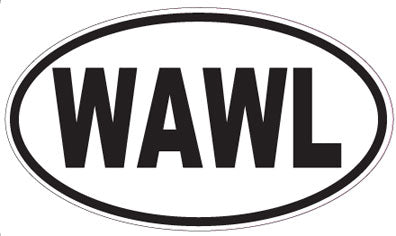 WAWL - Oval Sticker
