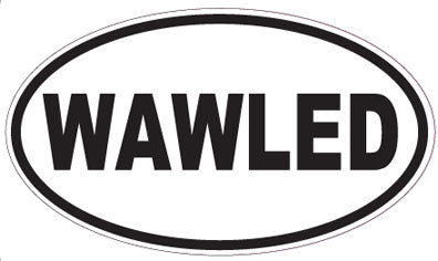 WAWLED - Oval Sticker