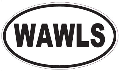 WAWLS - Oval Sticker